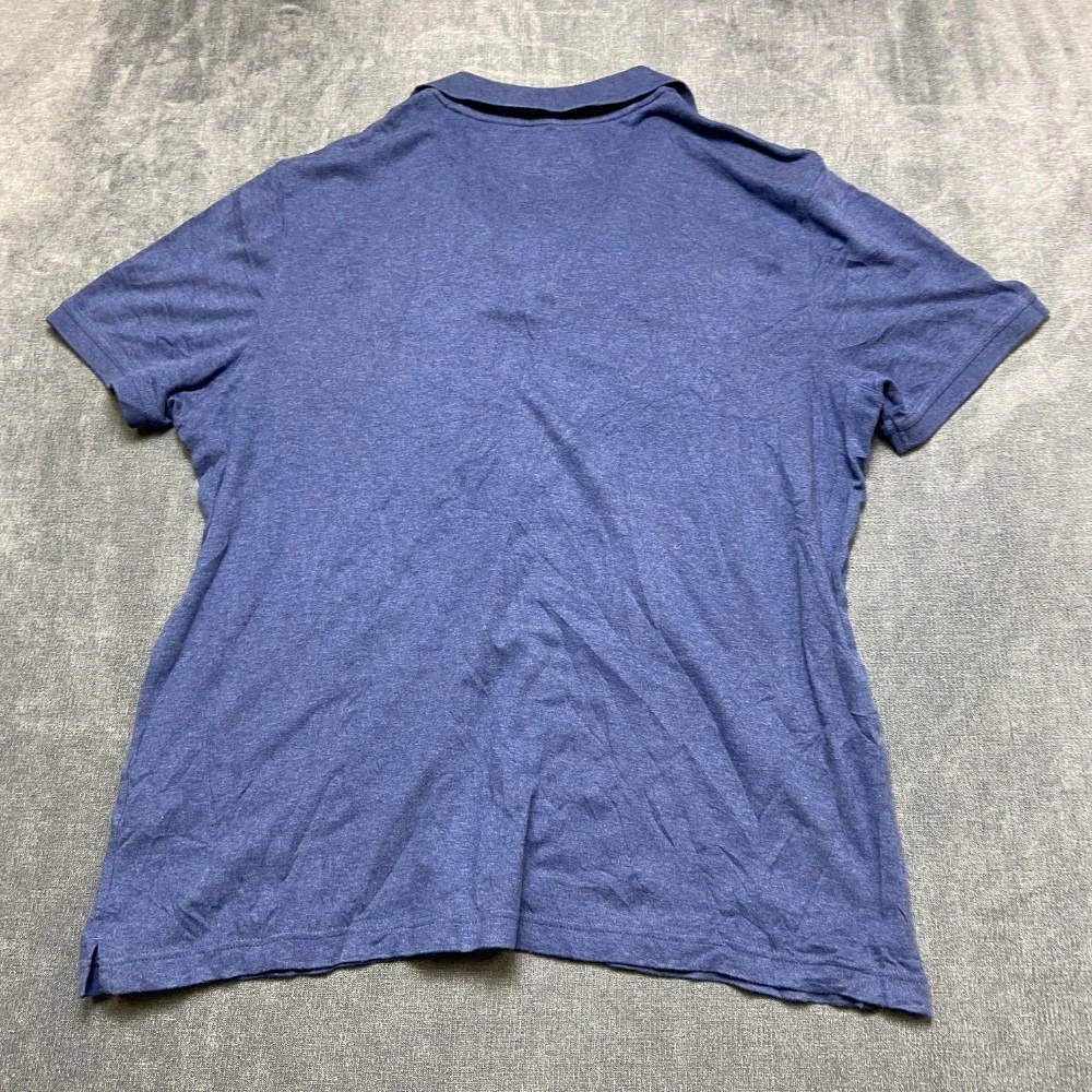 Banana Republic Luxury Touch Polo Shirt Mens XL Blue Standard Fit Golf Tennis